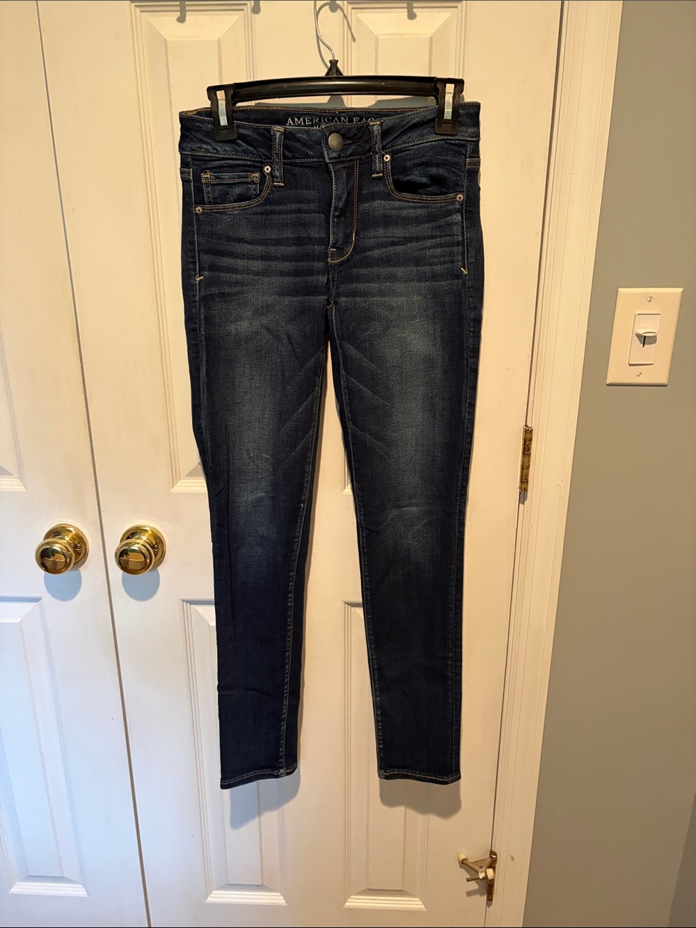 American Eagle Outfitters Dark Indigo Stretch Skinny Jeans